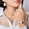 Hand Of Fatima Pendant & ring & bracelet & earrings | Khamsa Set Hamsa Jewelry