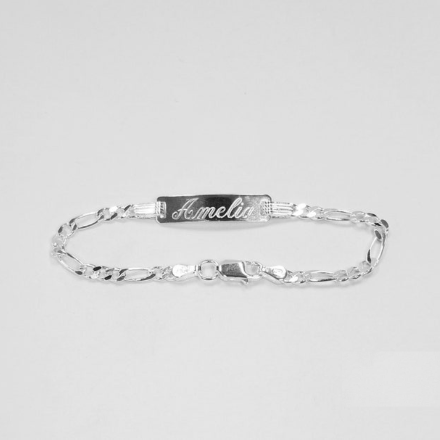 Silver Kid ID Bracelet: Empowered Personalized Protection and Style!