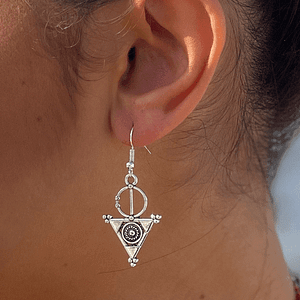 Tazerzit Earrings on Silver Beautiful (Fibule berbère)