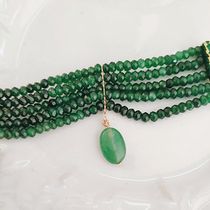 Experience the Allure of Morocco with our Moroccan Emerald Choker - Limited Stock!