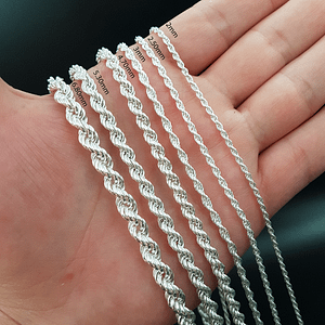 Sparkle in Style with Our Silver Rope Chain - Buy Now!