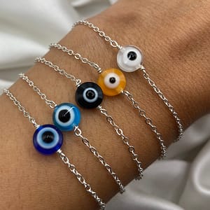Vibrant Multicolor Evil Eye Bracelet - Embrace Positive Energy with a Splash of Style!