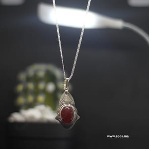 Exquisite Red Jewelry Set: A Timeless Expression of Moroccan Craftsmanship