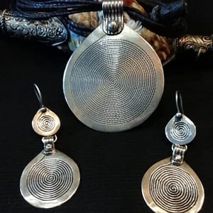 Vintage Spiral Jewelry Set | Amazigh Tribal Artistry | Zoos Jewelry Rare Set