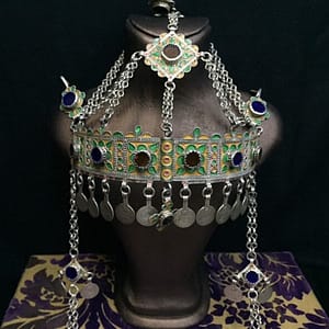 Vintage Berber North African Headdress | Handcrafted Symbol of Amazigh and Berber Heritage | Rare Taounza