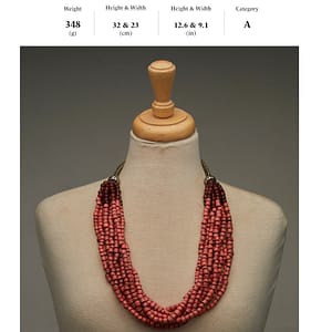 Embrace Giant Red Branch Coral Vintage Necklace Elegance