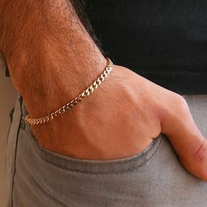 Elevate Your Style with Men Silver Chain Bracelet 925