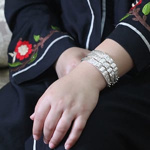 Symbolize Love with Our Handmade Moroccan Wedding Bracelet - Dhaz Tradition in Silver