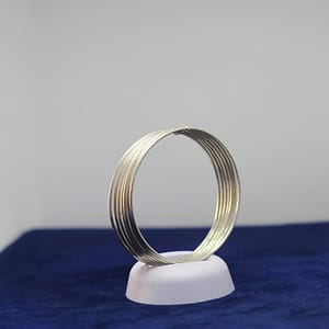 Elegance Redefined: Set of 7 Handmade Sterling Silver Bangle Bracelets
