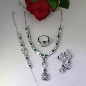 Discover Elegance: Green Jewelry Set - Buy Now!