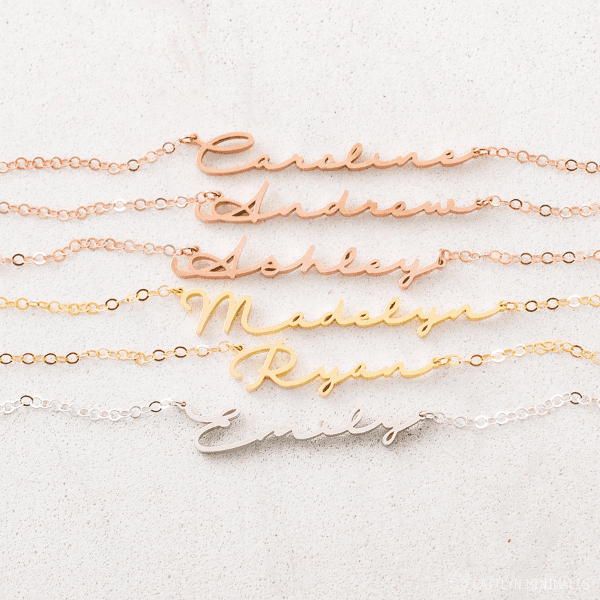 Personalized Name Necklace with Chain • Perfect Gift for Her • Personalized Gift •