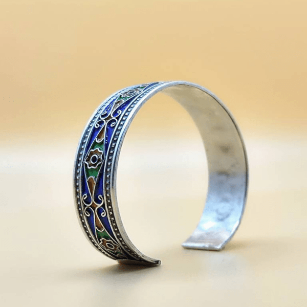 Handmade Enamel Bracelet Inspired by amazigh culture