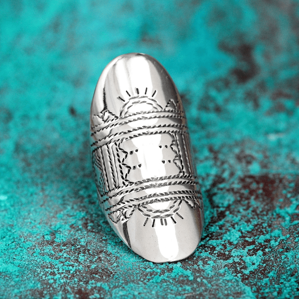Tuareg Rings in silver 925 Handcrafted | Tribal ring Full Finger | Berber Ring