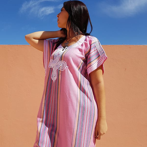 Moroccan Dress Pyjamas for women | Gandoura Summer dress | bohemian dress