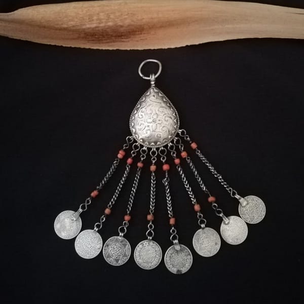 Handmade Rare Berber Pendant | Amazigh Tribal Jewelry | Moroccan Heritage | Rare piece
