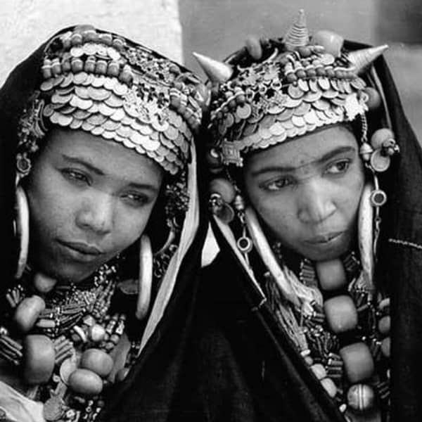 Berber Headdress | Vintage Handcrafted Treasure of Amazigh and Berber Culture old berber amazigh people jewelry north african berber