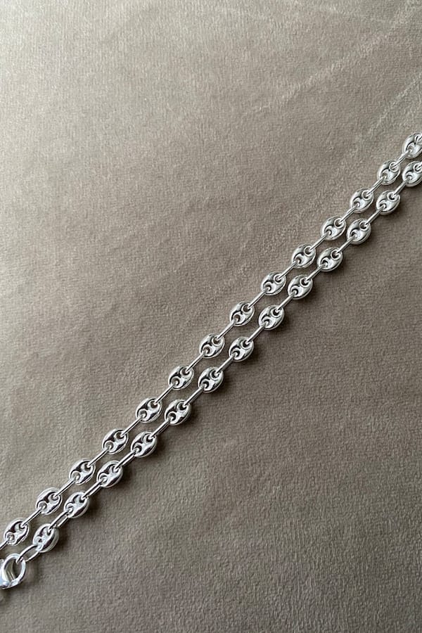 Coffee Bean Chain On High Quality Silver | Coffee Lover Gift